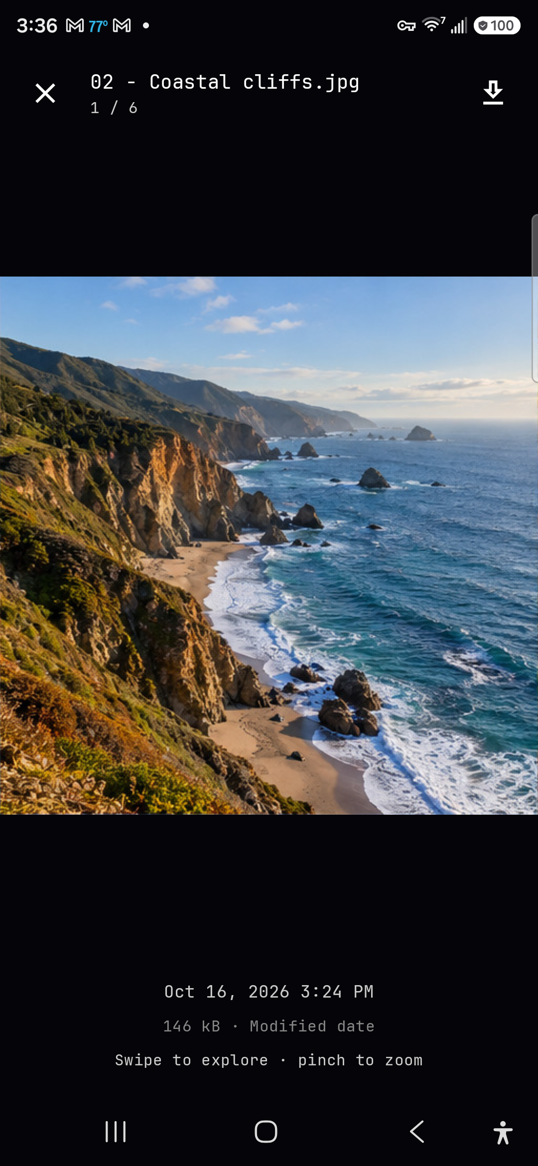 Holodrive Android full-screen photo viewer